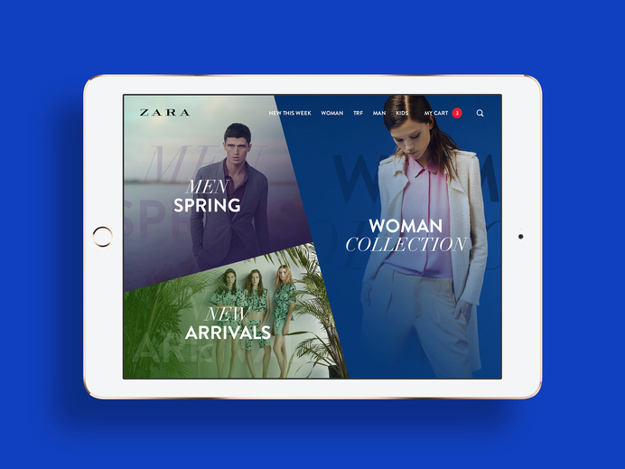 ZARA mobile. #minimalistic #ipad #zara #photography #mobile #fashion #ios