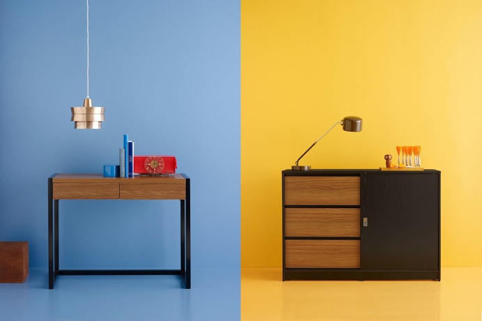 Room essentials furniture colorful branding identity collins new york mindsparkle mag packaging colorful yellow green orange red