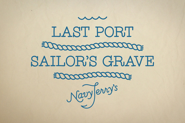 Navy Jerry's on Behance #logo #illustration #monoline #typography