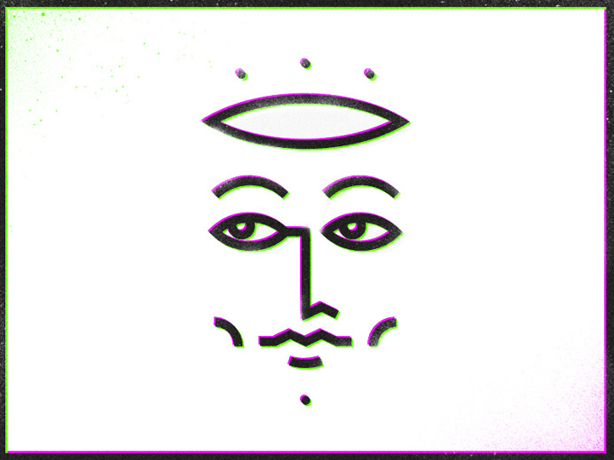 line, illustration, face, 3d