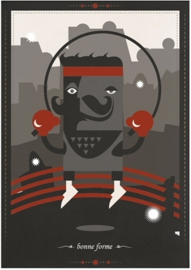 The Boxer - Defringe #illustration