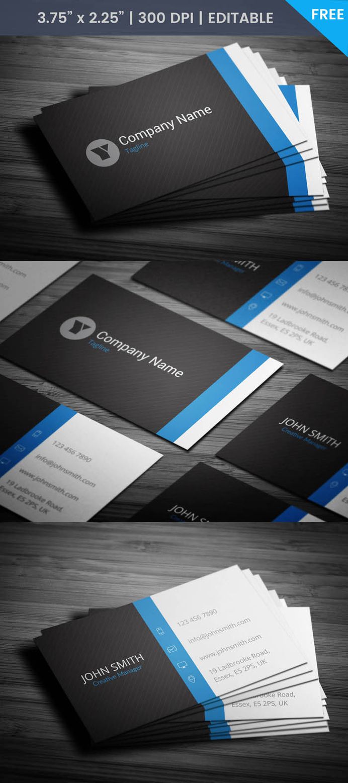 Free Actress Business Card Template