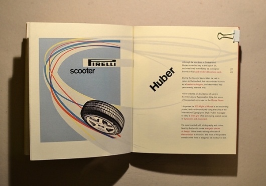 Swiss Typography + the art of the letterform on the Behance Network #international #max #huber #swiss #pirelli #typographic #style #typography