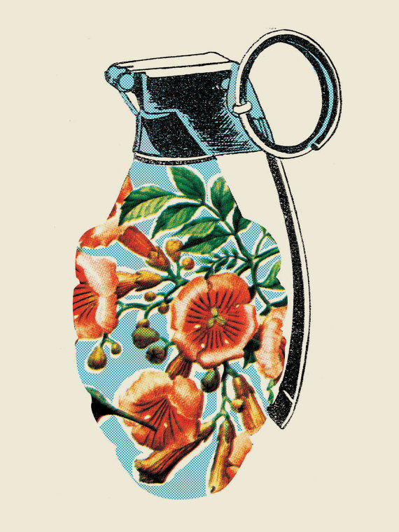 Grenade #studios #screenprint #methane #poster #flower