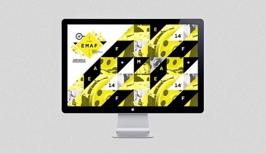 EMAF '12 - joaoricardomachado #modern #yellow #design #graphic #shapes #poster