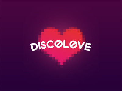 Disco Love #disco #pink #pixel #mxico #valentine #purple #type #love