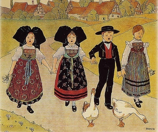 hansi01.jpg 629×526 pixels #retro #colours #arts #illustration #painting #naive #fine