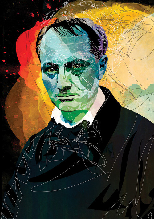 The New Republic - Alvaro Tapia Hidalgo #republic #new #tapia #the #illustration #baudelaire #hidalgo #alvaro