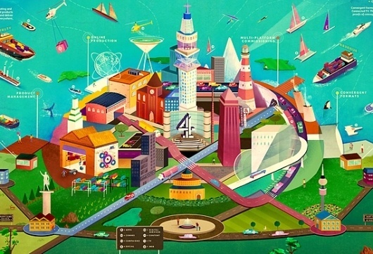 Creative Review - How Channel 4's online team works #jack #illustration #world #hudson
