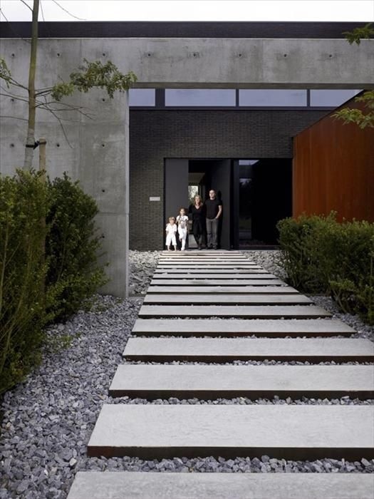 Concrete facade