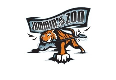 Jammin' at the Zoo event logo #guitar #branding #zoo #jams #tiger