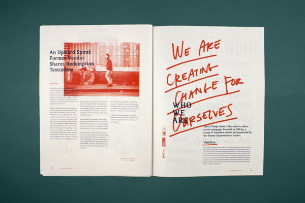 Spare change news #layout #editorial #typography
