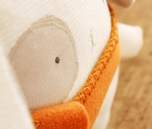 Bunny Softie Nursery Decor Eco Friendly Upcycled Fabric Handmade #upcycled #plush #fox #stuffed #handmade #plushie #softie #cabane #toy
