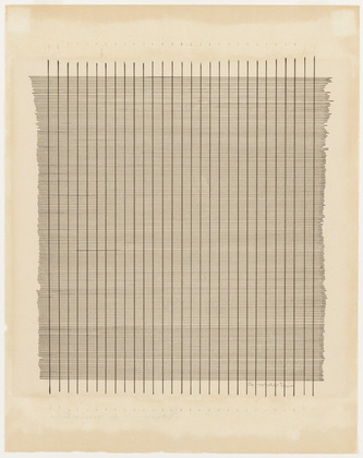 Agnes Martin. Tremolo. 1962 #agnes #martin #minimal #painting