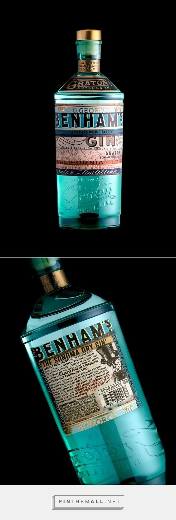 Graphic design, Illustration and packaging for Benham's Gin on Behance by Stranger & Stranger New York, NY curated by Packaging diva PD. St