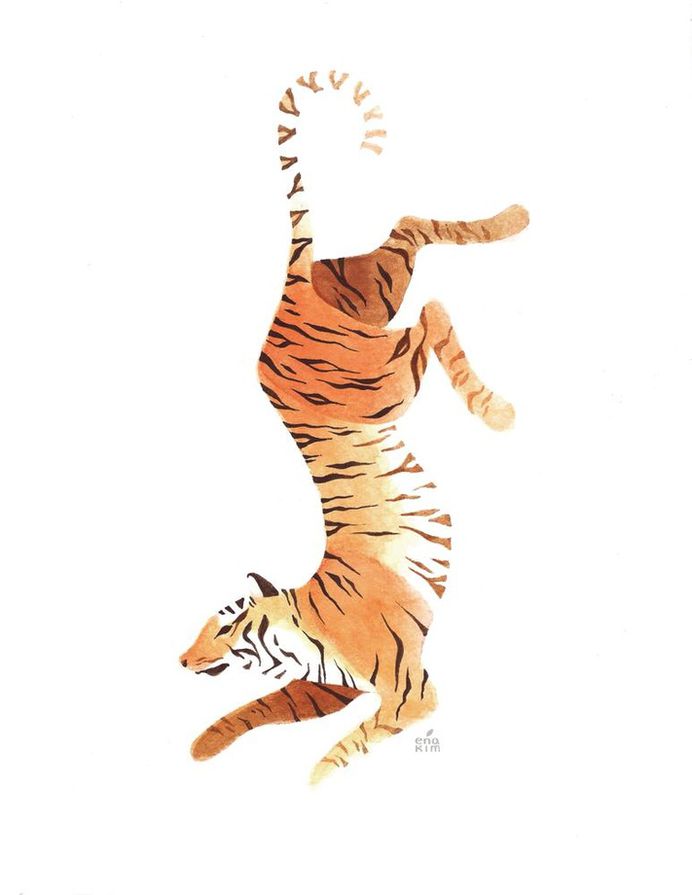 Tiger, an art print by Ena Kim - INPRNT