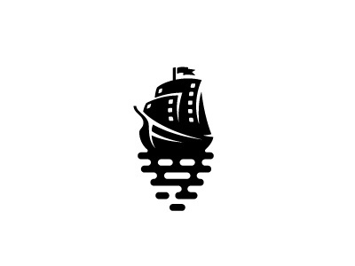 sail boat for the film production brand