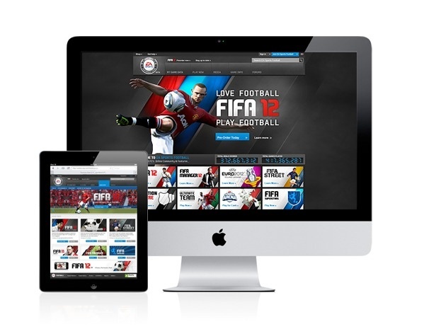 EA SPORTS FIFA 12 on Web Design Served #website