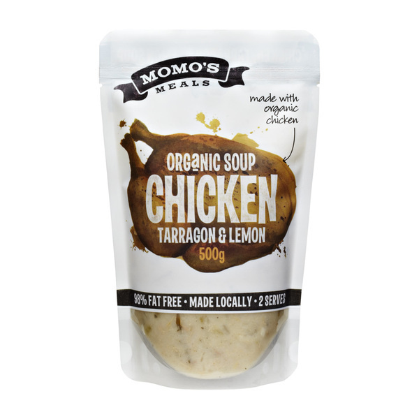 Momo's Meals Packaging Artwork on Behance #soup #pouch #chicken