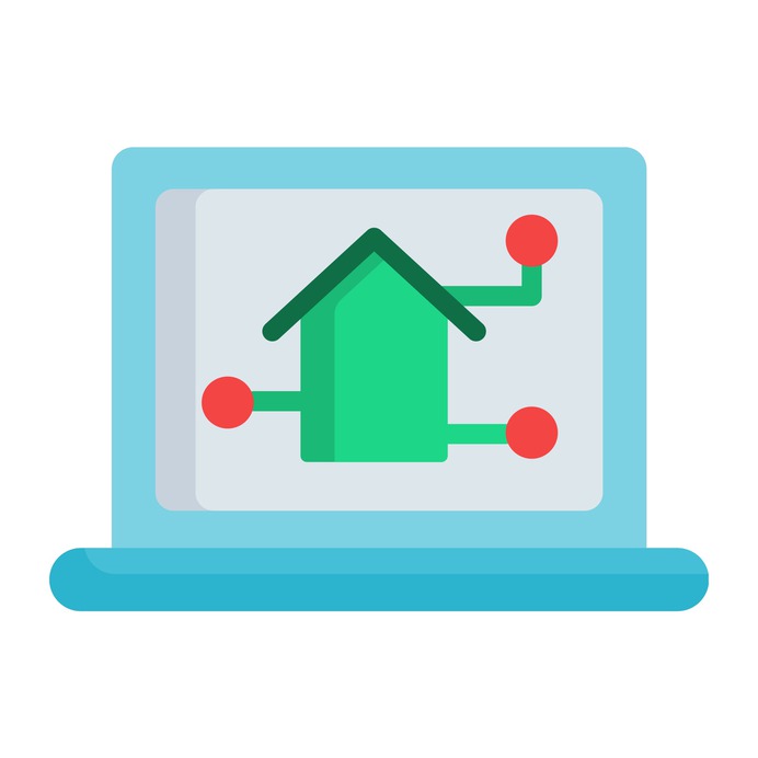 See more icon inspiration related to ui, real estate, architecture, webpage, electronics, electronic, computing, website, house, home, interface, laptop, technology and computer on Flaticon.