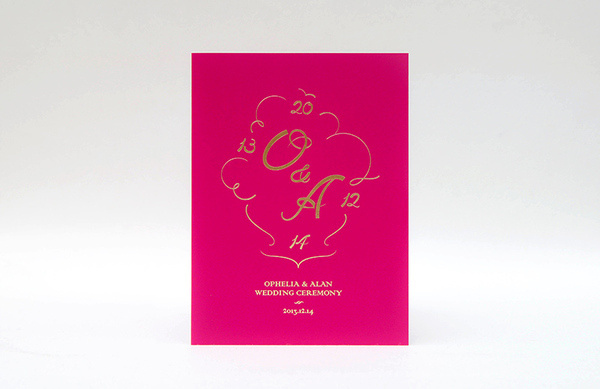 Ophy and Alan Wedding Identity : THINGSIDID #wedding #typo #invitation