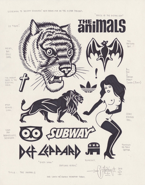 The Animals by Mike Giant, 2013. #tiger