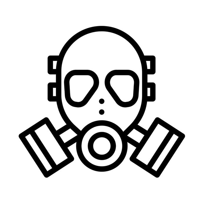 See more icon inspiration related to healthcare and medical, chemical weapon, gas mask, respirator, miscellaneous, biological hazard, fashion and security on Flaticon.