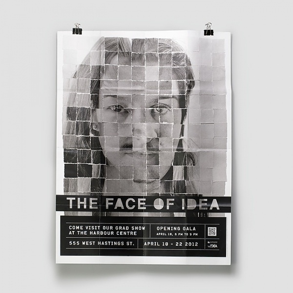 Markus Wreland Graphic Design » Grad Show Concept #grad #design #markus #poster #show #face #wreland #typography