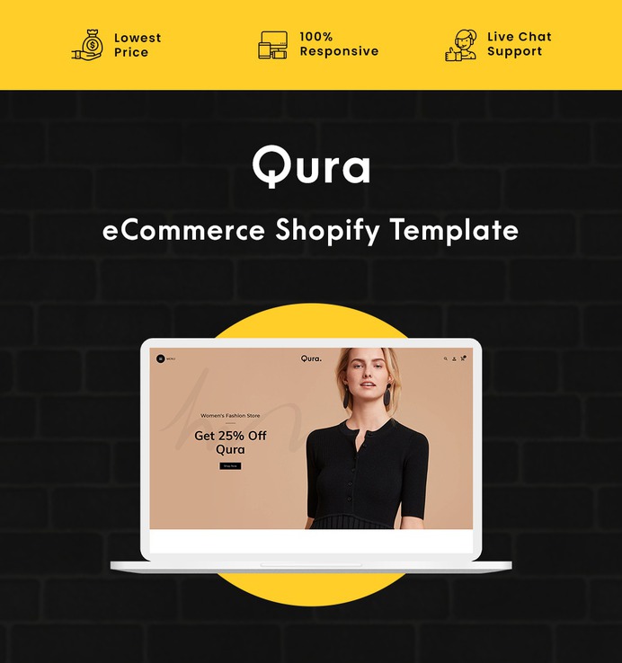 #Qura #Fashion #Boutique - #Shopify Multi-Purpose Responsive #Theme | #TemplateTrip #eCommerce #Website #Design