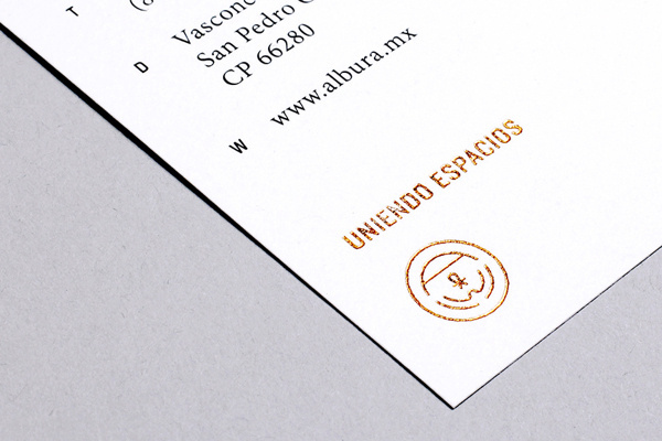 Albura on Branding Served #stamp #print #brand #gold #foil