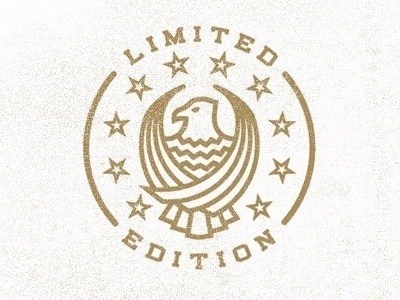 Dribbble - Limited Edition Stamp by Alex Rinker #badge #emblem #seal #logo #typography
