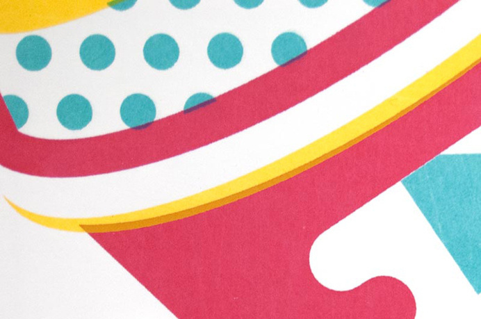 Philz Coffee Print #silkscreen #illustration #coffee #polka #dot