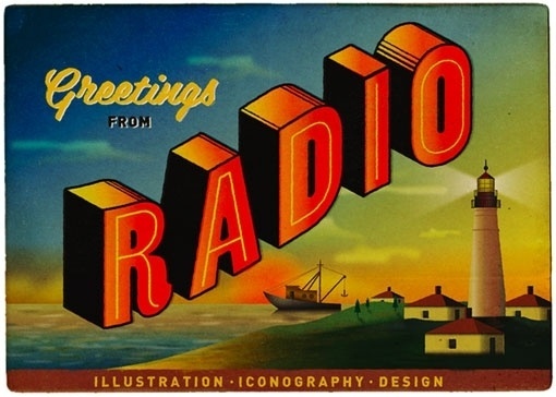 design work life » Radio Illustration Collective #illustration #vintage #typography