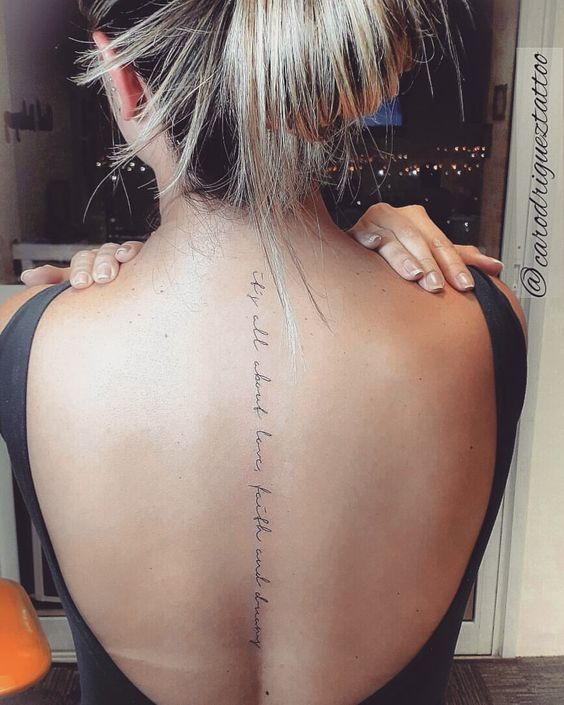 Spine Tattoo
