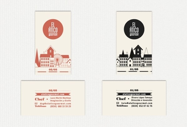 LaMM, visit cards #atico #el #brand #identity #gourmet #cards #visit