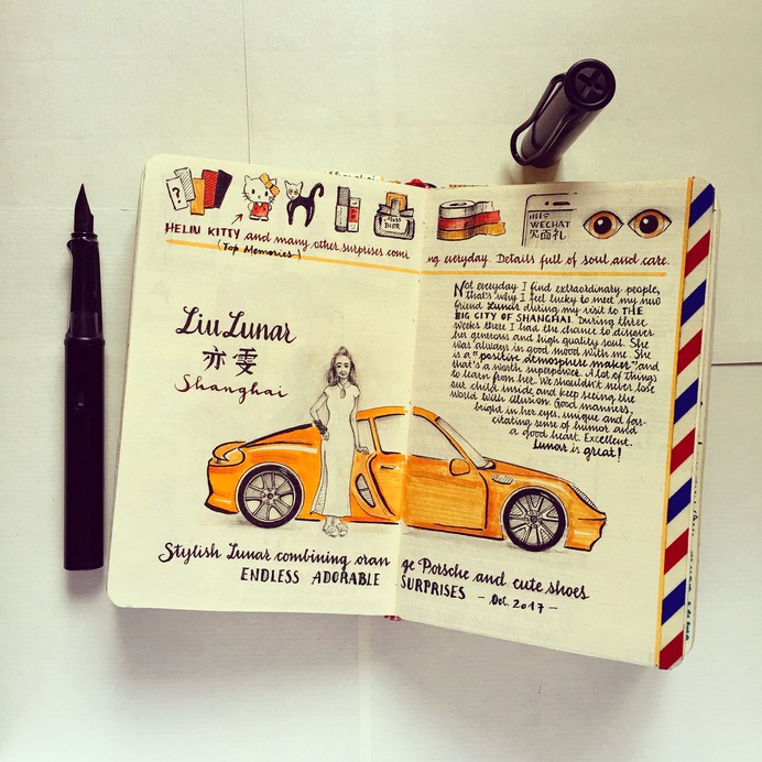 Stamps, Scientific Charts, and Hand-Drawn Maps Occupy Every Inch of Travel Notebooks by José Naranja | Colossal