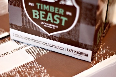 Lazy Magnolia Timber Beast Packaging #packaging #beer #label #bottle