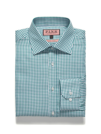 Thomas Pink Classic Fit Traveler Shirt #pink #shirt #men #fashion #dress
