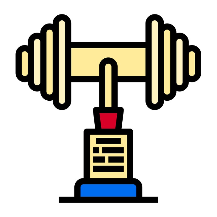 See more icon inspiration related to contest, sports and competition, Dumbell, fitness, champion, winner, award, trophy and cup on Flaticon.