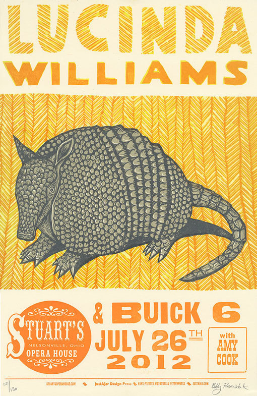 Lucinda2 #type #poster #linocut