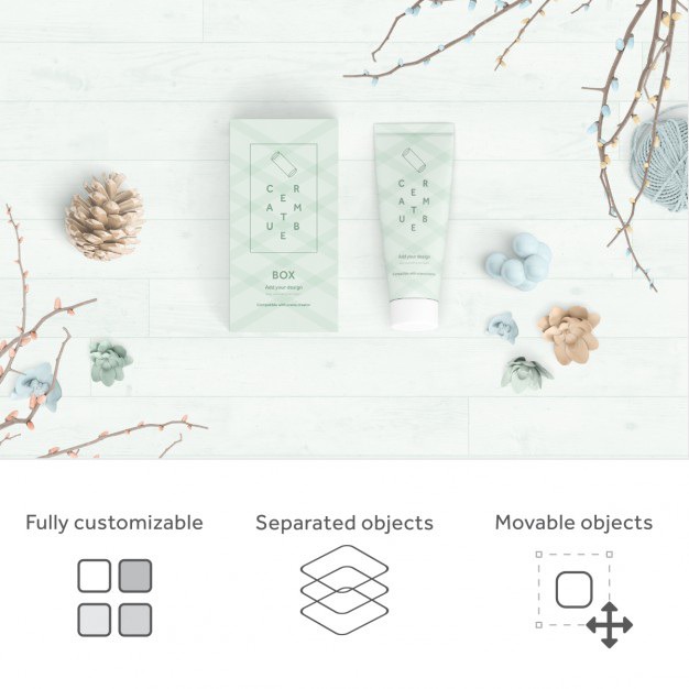 Realistic packaging mock up Free Psd. See more inspiration related to Mockup, Template, Box, Packaging, Presentation, Mock up, Jar, Container, Mockups, Up, Present box, Editable, Realistic, Custom, Mock ups, Mock, Customize, Ups and Customizable on Freepik.