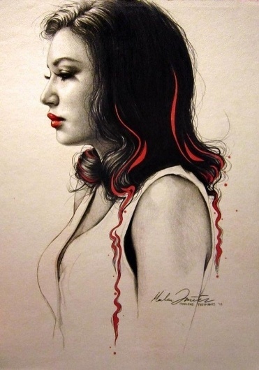 Portrait Illustrations by Marlene Freimanis | Cuded #freimanis #marlene #portrait #illustrations