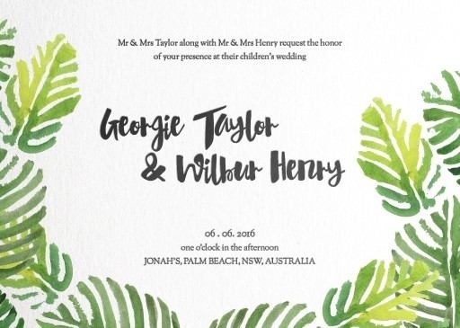 Palmy - Wedding Invitations #paperlust #weddinginvitation #weddinginspiration #invitation #cards #paper #design #print #digitalcard #letter