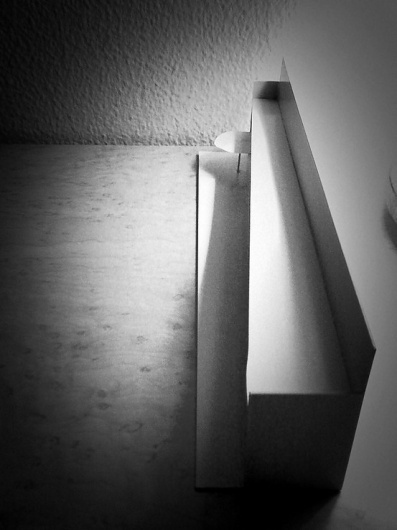 studio exploration / mock model - monocle #interior #model #shophouse #white #bloack