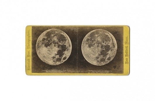 ON SALE TODAY / Antique Stereograph Photograph of a by diabolus #stereograph #antique #moon
