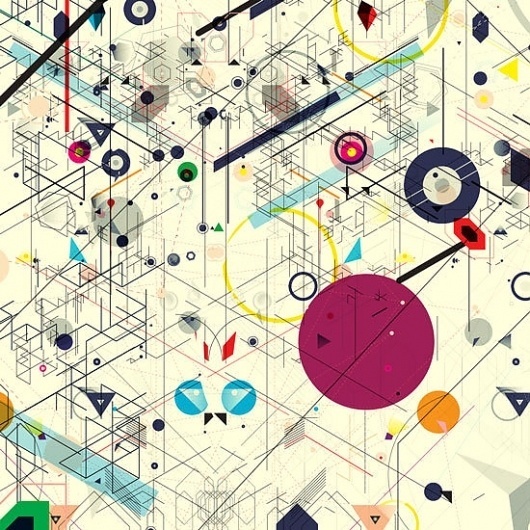 Virtual Chaos on the Behance Network #shapes #illustration #design #graphic