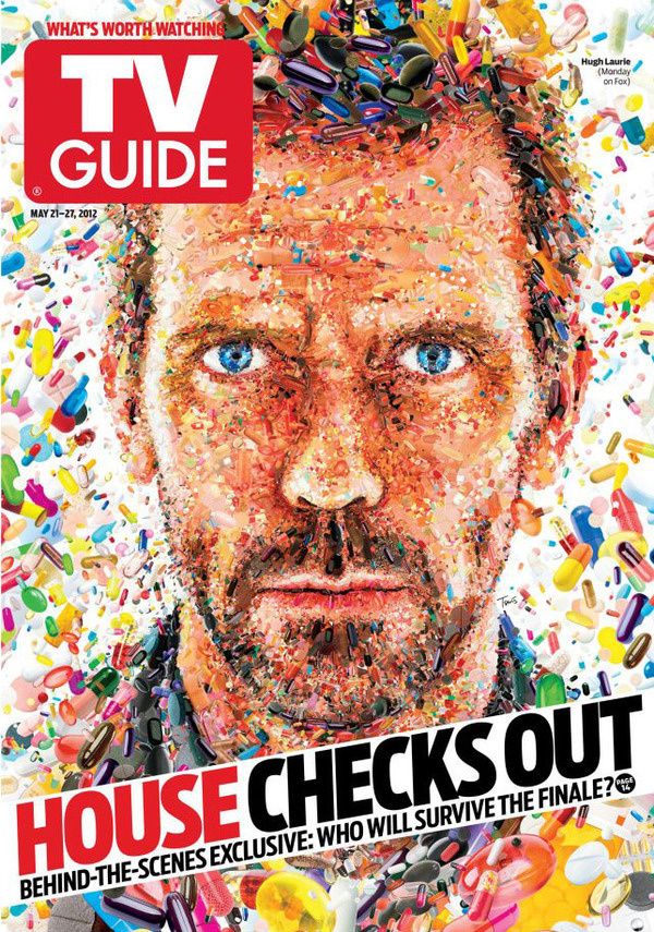 Editorial Illustrations 2011-2012 on Behance by Charis Tsevis. #drhouse #guide #cover #illustration #tv #magazine