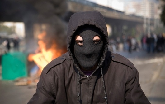 Protest spreads in the Middle East - The Big Picture - Boston.com #protest #photography #mask