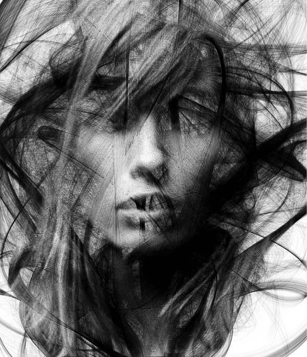 Dominique. Giclée print. Generative. 32,9×48,3 cm. Edition of 20. #mixed #illustration #media