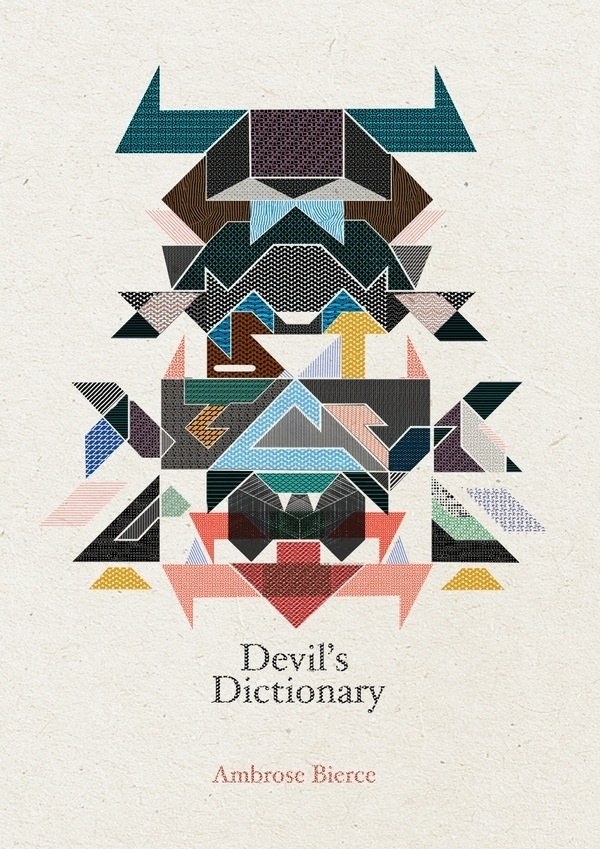 Devil's Dictionary on the Behance Network #dictionary #illustration #bookcover #devils